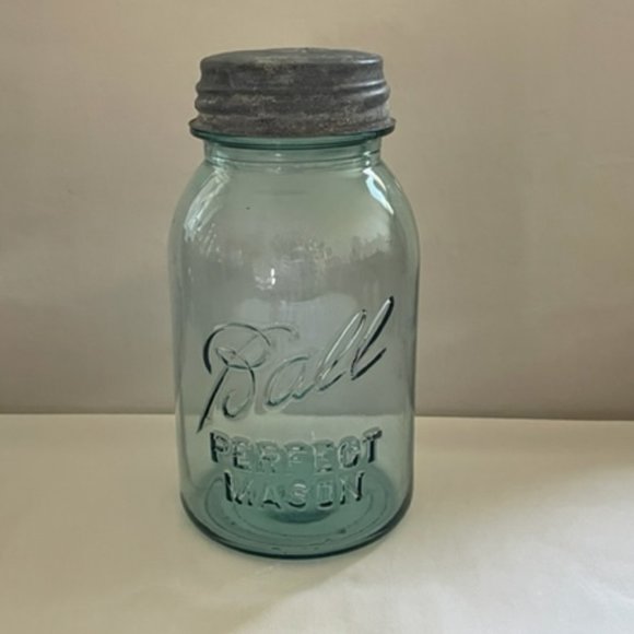 Vintage Accents Vintage Green Glass Ball Mason Jar Poshmark
